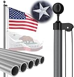 FFILY 20FT Heavy Duty Flag Pole