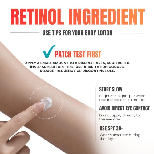 Alozera Firming Body Lotion, Retinol & Collagen Anti-Aging Body Moisturizer, Lightweight & Fast Absorbing Lotion for Crepey Skin, Improves Skin Elasticity, No Added Fragrance, 16.9 oz (Pack of 2) - Image 4