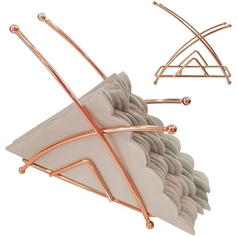 Rose Gold Napkin Holder for Kitchen and Dining Cover