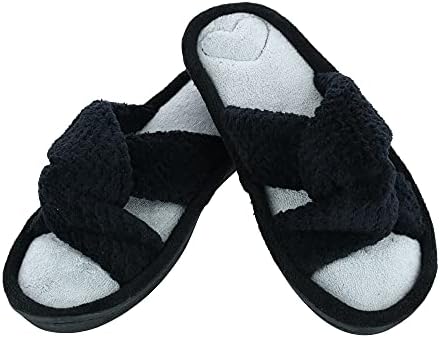 isotoner Womens Recycled Popcorn Microterry Twist Slide | Image 1