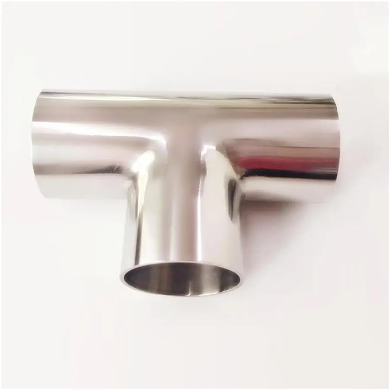 45mm 1.75" Pipe OD Butt Welding Tee 3 Way SUS 304 Stainless Steel Fitting Spliter Homebrew Beer Wine