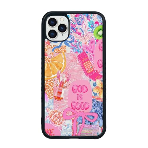 qizjio Preppy Christian Phone Case Shockproof Protective Collage Jesus Phone Cover for iPhone 11 Pro Max