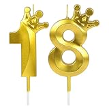 URAQT Velas de Cumpleaños Número 18,18