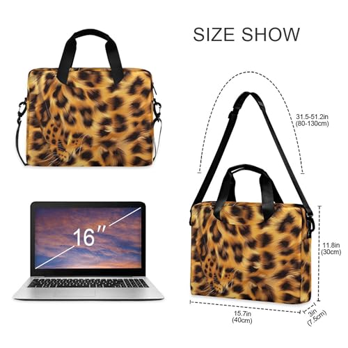 Maletín para portátil estampado de leopardo 13-15.6 pulg miniatura 4