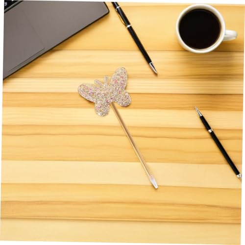 6 bolígrafos gel glitter mariposa para escuela y oficina miniatura 5