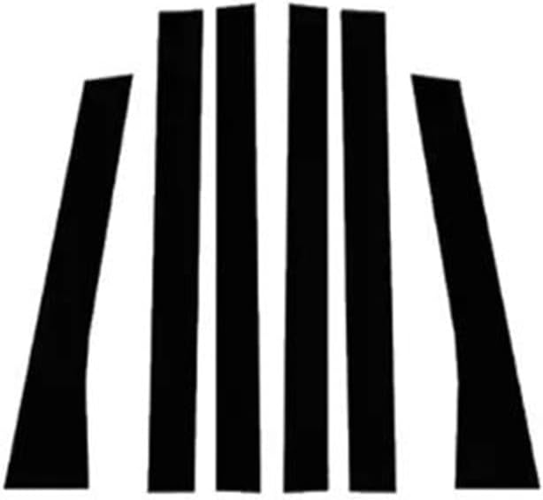 に適合する プジョー 3008 E-3008 MK3 P64 2023 2024 2025 6個入り カーウィンドウトリムカバー B