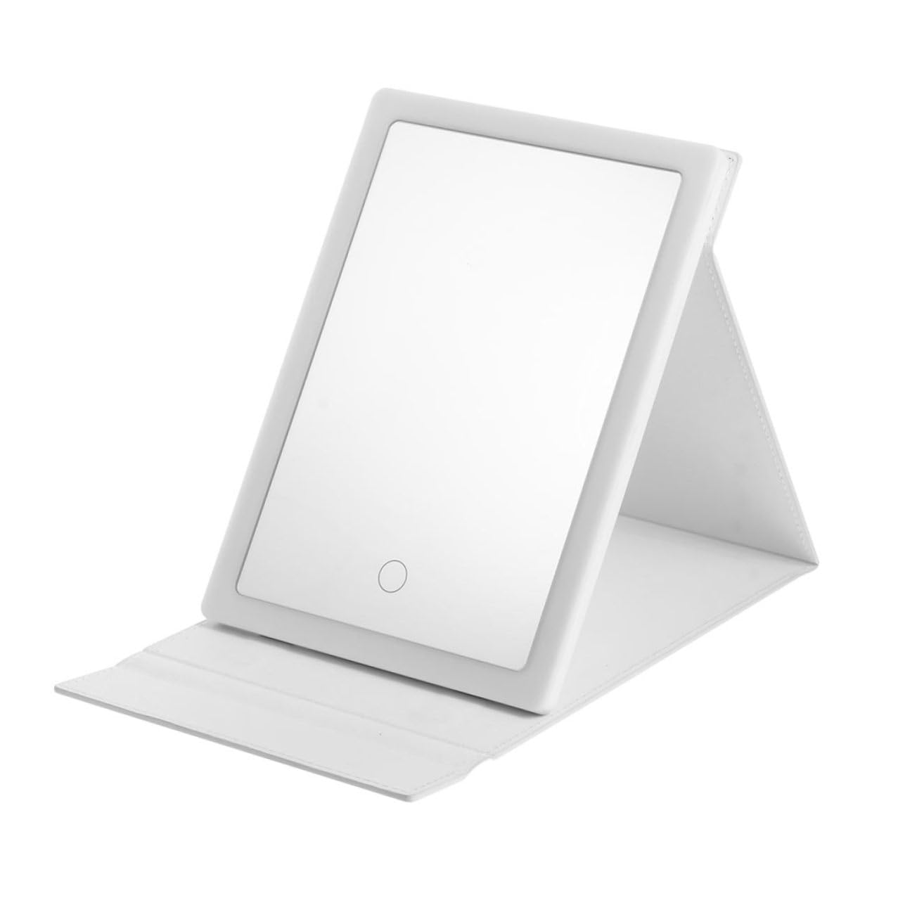 Miroir tactile rechargeable à lumière naturelle et trois variations de couleur de table