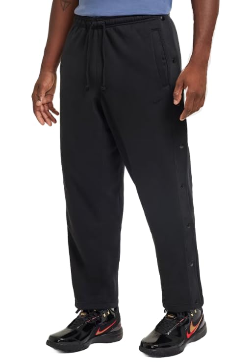 Nike Men's Lebron Standard Issue Therma-FIT Basketball Pants, Tear Away Snaps, Black
