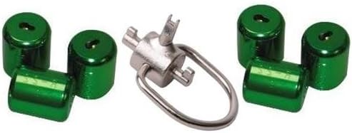 Locking Caps 1/4" Start Pack with 6-R22 Green Caps and Universal Key