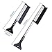 Produktbild WawaAuto 42-60cm Auto Schneebürste und Schneebesen Eiskratzer Automatische Schnee entfernen Auto Truck SUV Windschutzscheibe - leicht - stabile Aluminium Design (Silber)