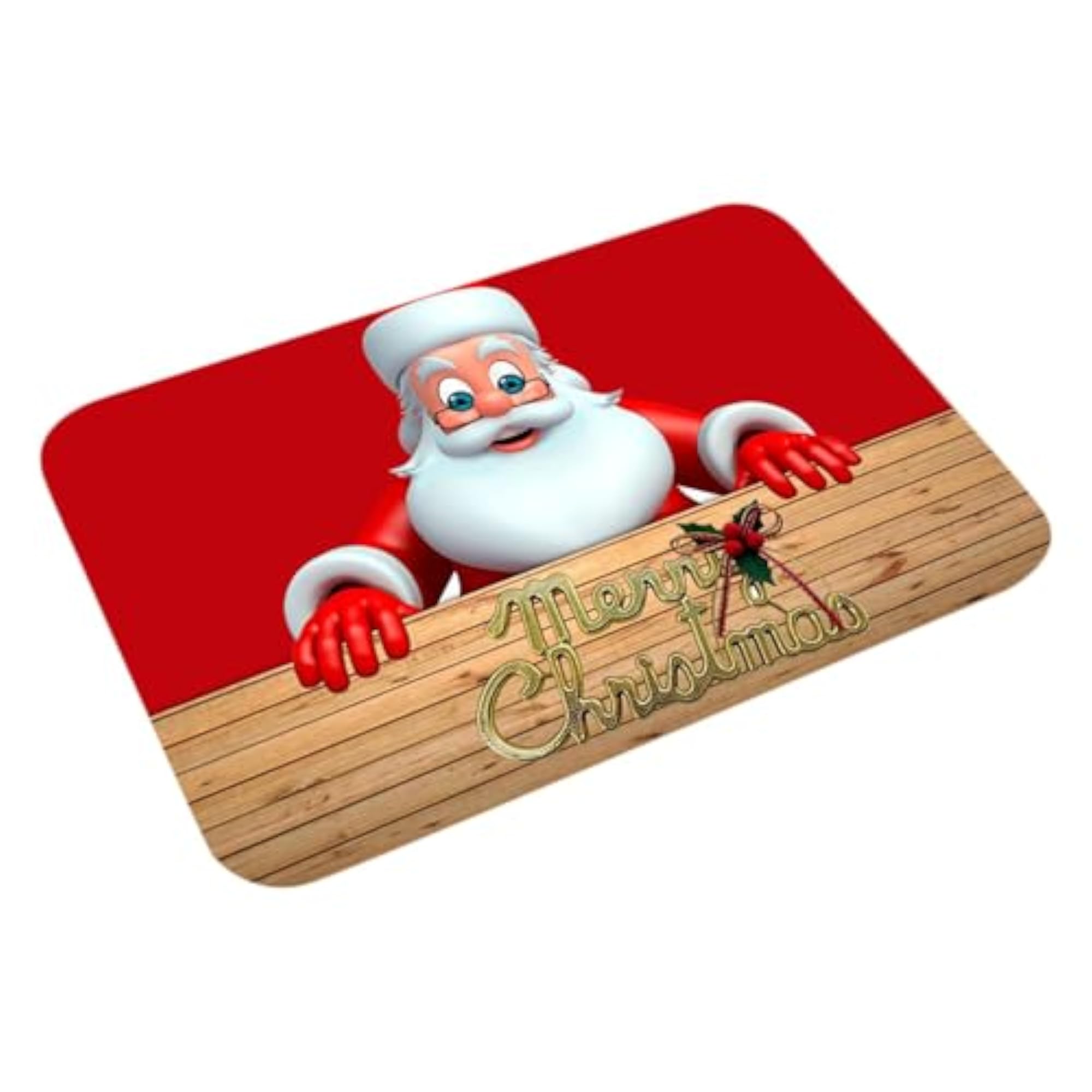Christmas Bathroom Floor Mat for Holiday Decor