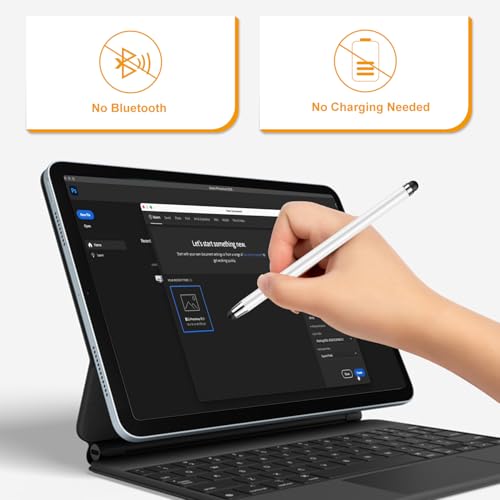 Stylus (10 Pcs), 2-in-1 Stylus Pen for Touchscreen, High Precision and Sensitivity, Suitable for iPad/iPhone/Nintendo Switch/Samsung/Android Smartphone and Tablets, Compatible with All Touchscreen - image 5