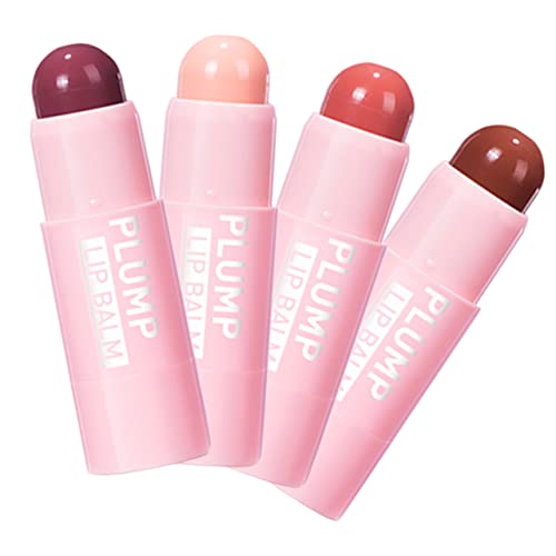 Ipetboom 4 Piezas brillo de labios maquillaje coreano regordete de labios mate pintalabios coreano lápices labiales para mujeres barras de labios mate para mujeres negras ceras