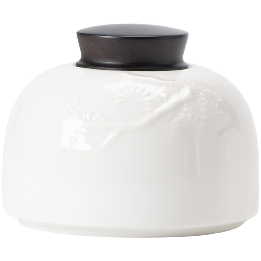 HLTYGWX Słoik na cukier ceramiczny słoik do przechowywania herbaty mały biały porcelanowy szczelnie zamknięty słoik gospodarstwa domowego kuchnia słoik do przechowywania przypraw słoik na herbatę