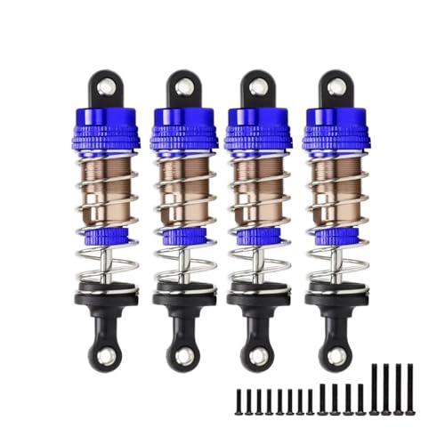 RC_p[VbNAu\[o[ For Tamiya For WLtoys For Kyosho 1/12 1/14 1/16 4pcs A~_p[ 66mm 72mm VbNAu\[o[ RCJ[p[cEANZT[ p(Blue-Silve