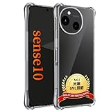 用 AQUOS sense10 ケース クリア 用 アクオスセンス10 SH-53F ソフト クリア TPU カバー 薄型 MIL規格 耐衝撃 黄変防止 保護カバー ワイヤレス充電対応 SGS認証 スレ傷防止 四隅滑り止 散熱加工 軽薄型 レンズ保護 用 sense10 透明全面保護カバー 防指紋 手触り良い 取付簡単 用 アクオスセンス10 スマホケース