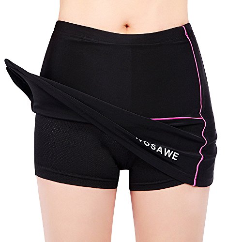 Tentock Femme Fille Respirant 3D Rembourré Short de Cyclisme, Pantalons de Cycliste Séchage Rapide for Alpinisme(Short, M) Cover