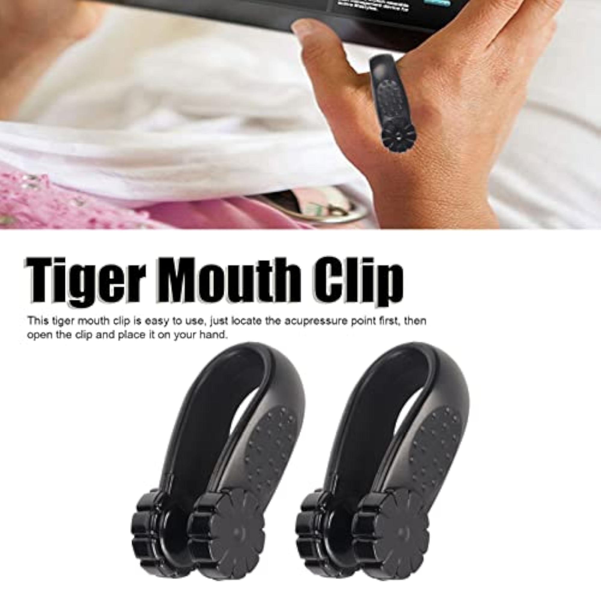 Tiger Mouth Clip, Sturdy Durable LI4 Acupressure Point Clip