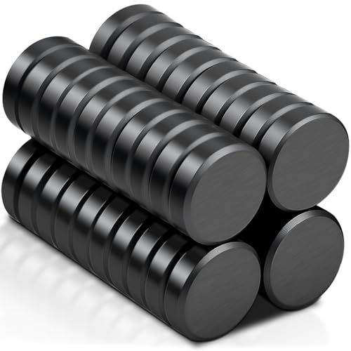 40 Pack Strong Ceramic Round Magnets, Heavy Duty Small Magnets for Crafts, 18x5 mm (0.7''x0.2'') Industrial Circle Magnet for Craft Whiteboard