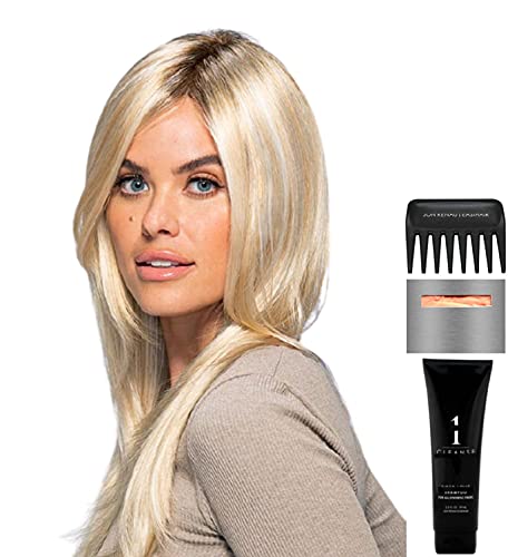 Bundle - 5 items: Amanda Wig by Jon Renau, Christy s Wigs Q & A Booklet, 2oz Travel Size Wig Shampoo, Wig Cap & Wide Tooth Comb - Color: 33RH29