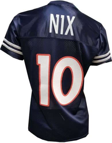 Bo Nix Womens Blinged Mesh Jersey (US Alpha Medium Regular Regular Blue)