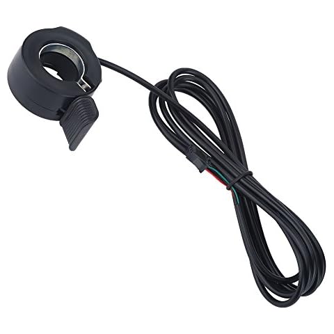 VGEBY Thumb Throttle Speed Control, Left/Right Handle 3 Wires Thumb Hand Accelerator Throttle Finger Trigger for E-Bike Electric Bike Scooter Ride Cover