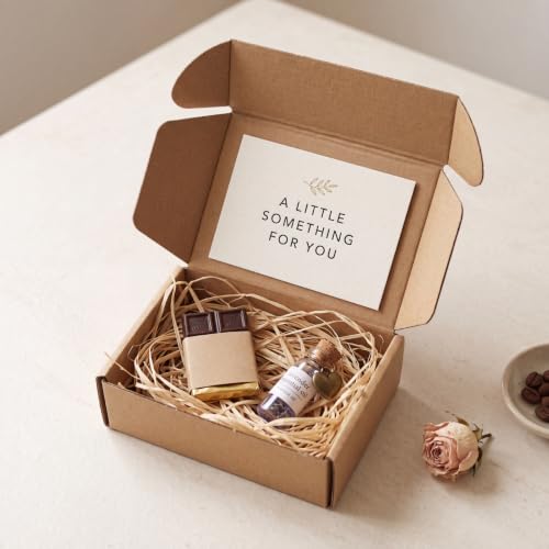 Image of RLAVBL 6x4x2 Inches Shipping Boxes Set of 25, Brown Small Corrugated Cardboard Box, Mailer Boxes for Packing Small Business