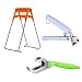 Produktbild OITUGG 3 PCS Schüssel Klipp + Teller Greifer + Retriever Zangen, Edelstahl Küche Werkzeuge mit Silikon und Plastikgriff für heiße Schüssel, Platte, Topf, Wanne, Behälter und so weiter by