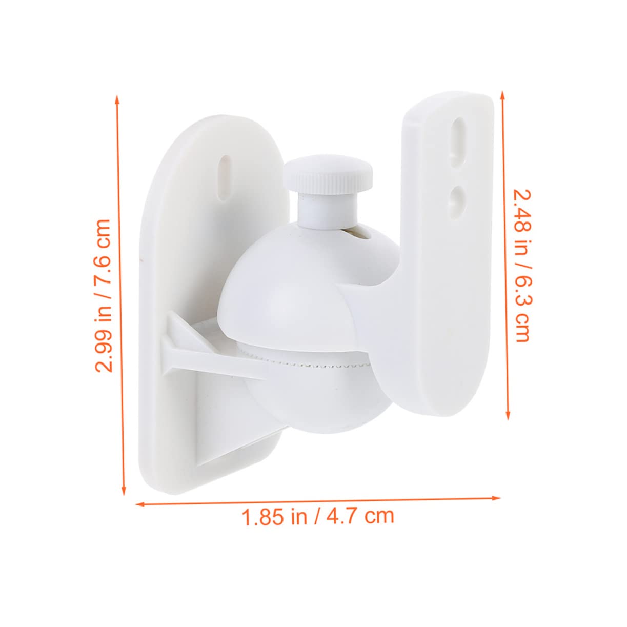 Operitacx 4 pièces Supports Muraux pour Enceintes Lot de Supports Rotatifs Muraux Design Compact et Durable Facile à Installer pour Environnement Cinéma