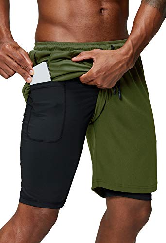 Bomoya Heren Workout Running Shorts Lichtgewicht Zweet Gym Atletische