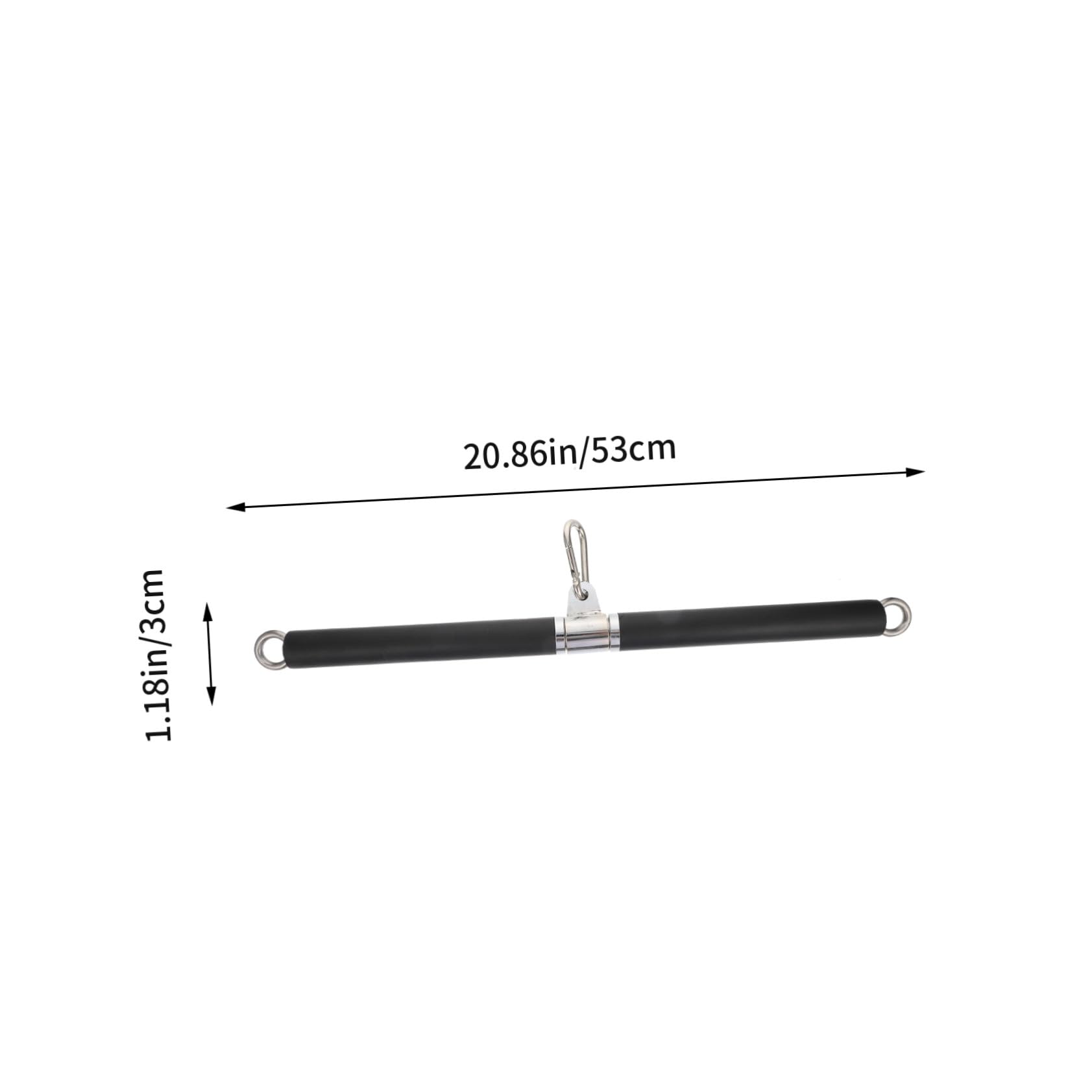 Barra Acero Inoxidable con Anillo de Rodamiento de Tracción Corta Fácil Instalación para Entrenamiento Muscular para Gimnasio y Hogar