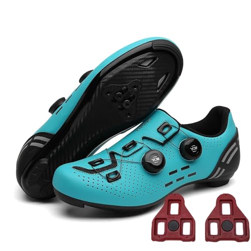 Scarpe da Ciclismo Uomo Donna,Mateju Scarpe da Strada e Mountain Bike Compatibile con SPD, Traspiranti Antiscivolo Scarpe da Bici Strada MTB Unisex Scarpe Sportive da Esterno