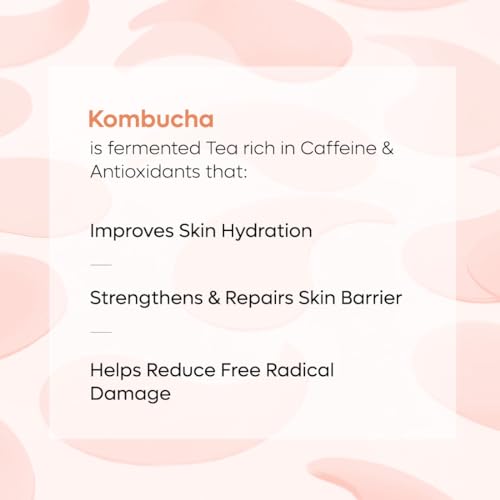 mCaffeine Cooling Under Eye Patches for Brightness | Reduces Pigmentation with 4% Niacinamide & Kombucha Tea | Under Eye Patch Mask | Instantly... - Image 5