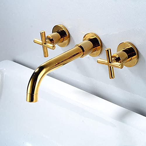 Mitigeur de bain mural robinet lavabo double levier - 4