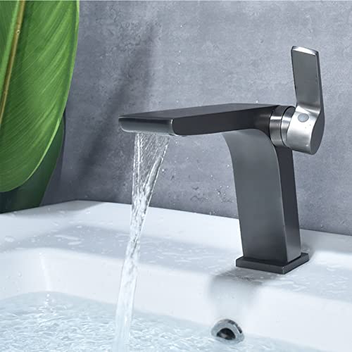 Robinet de lavabo cascade anti éclaboussure à trou unique