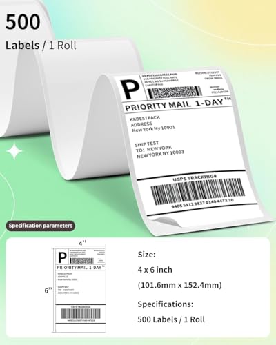Étiquettes d'expédition 4x6 Phomemo résistantes pour un étiquetage DHL parfait