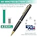 QETATIY 128G Hidden Camera, 1080P Camera Pen, Body Cameras, Mini Nanny Cam with 300 Minutes Video Loop Recording, Secret Camera-One Button Wireless Security Camera for Home