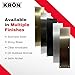 KRON - Door Push Plate, 4” x 16” Metal Plate with Screws for Wood or Metal Doors, Door Protection with Pre-Drilled Holes and Commercial Grade Screws - Stainless Steel
