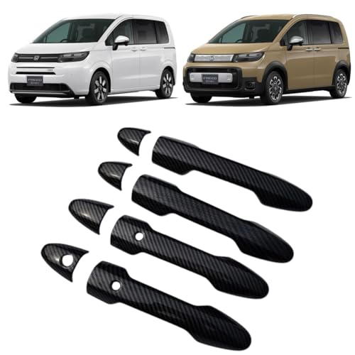 VKINGER ホンダ 新型 フリード GT系 パーツ ドアハンドルガーニッシュ アウタードアハンドルカバー 8pcs 4color メッキパーツ カスタム エアロパーツ 外装 ドレスアップ アクセサリー FREED GT (カーボン調)