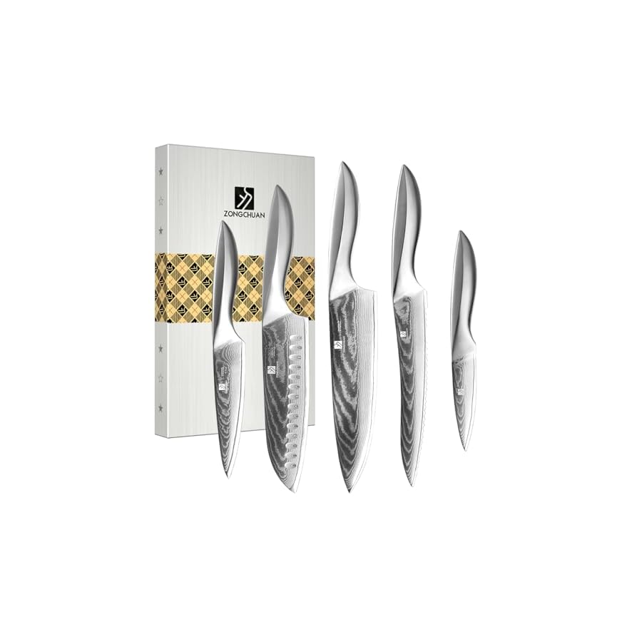 5-PCS-Damascus-Chef-Knife-Set-Ultra-Smooth-Cutting-Experience-and-Professional-Grade-Sharp-Kitchen-Knife-SetHandle-Ergonomic-Design9CR18MOV-High-Carbon-Stainless-SteelDishwasher-Safe zongchuan 5 PCS Damascus Chef Knife Set, Ultra-Smooth Cutting Experience and Professional Grade Sharp, Kitchen Knife Set,Handle Ergonomic Design,9CR18MOV High Carbon Stainless Steel,Dishwasher Safe