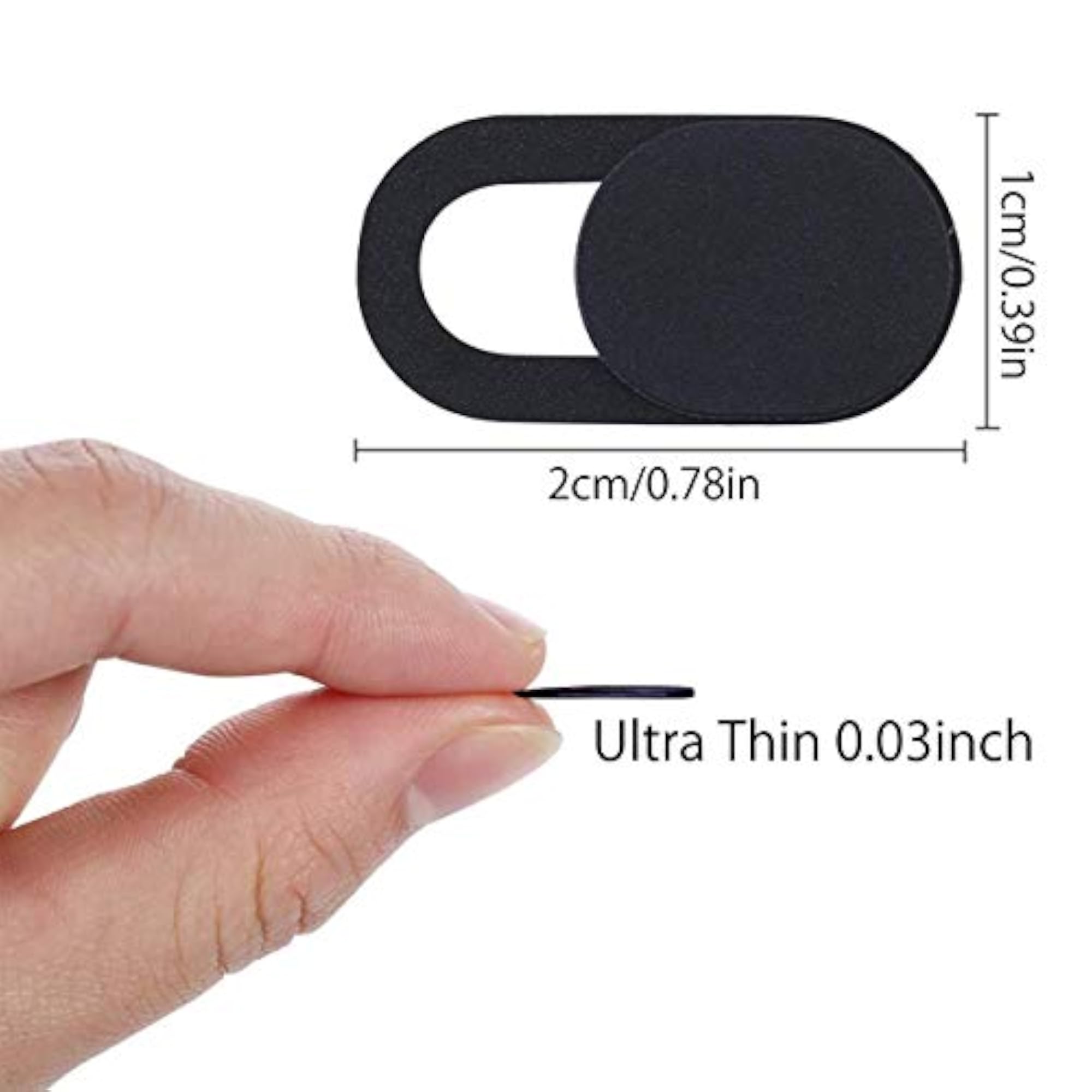 Ultra-Thin Webcam Cover Slide for Laptop and Computer, Pack of 3