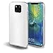 Moozy 360 Degree Case for Huawei Mate 20 Pro - Full Body Front and Back Slim Clear Transparent TPU Silicone Gel Cover