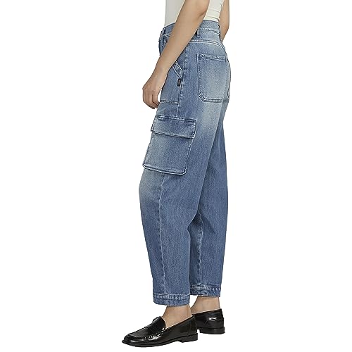 Silver Jeans Co. Women's Denim High Rise Cargo Pants-Legacy2