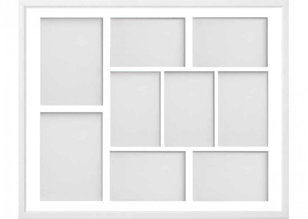 Frame Company White Drayton Multi Aperture Photo Frame, 20X16 For 6X4 Inch (X7) 7X5 Inch (X2)