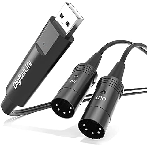 DigitalLife BM1005 USB Type-A to 5-PIN MIDI Interface Converter Adapter Cover