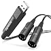 USB MIDI Interface Cable - MIDI to USB 1 in 1 Out Cable Converter - for Music MIDI Keyboards Synthesizer Drum Home Music Studio(6.5 Ft /2M)