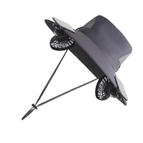 Chapeau en tissu anti coup de chaleur à ventilateur solaire et USB