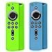 [2 Pack ] Firestick Remote Cover Glow, Silicone Fire Remote Cover Compatible with 4K Firestick TV Stick, Firetv Remote Cover, Lightweight Anti Slip Shockproof Firetv Remote Cover