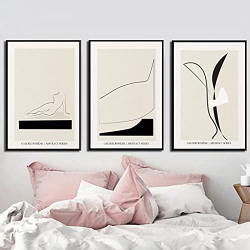 Tableau salon moderne design nordique triptyque de grands formats