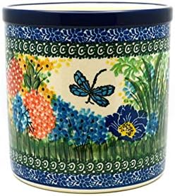 Polish Pottery Utensil Holder - Unikat Signature U4612